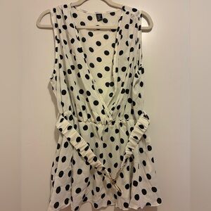 Shein Polka Dot Sleeveless Blouse